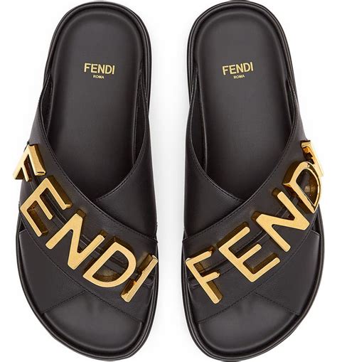 fendi slip on shoes womens|women fendi sandals black.